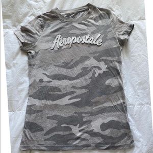 Grey Aeropostale camo shirt